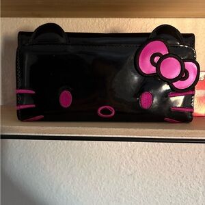 Black and Pink Hello Kitty Wallet